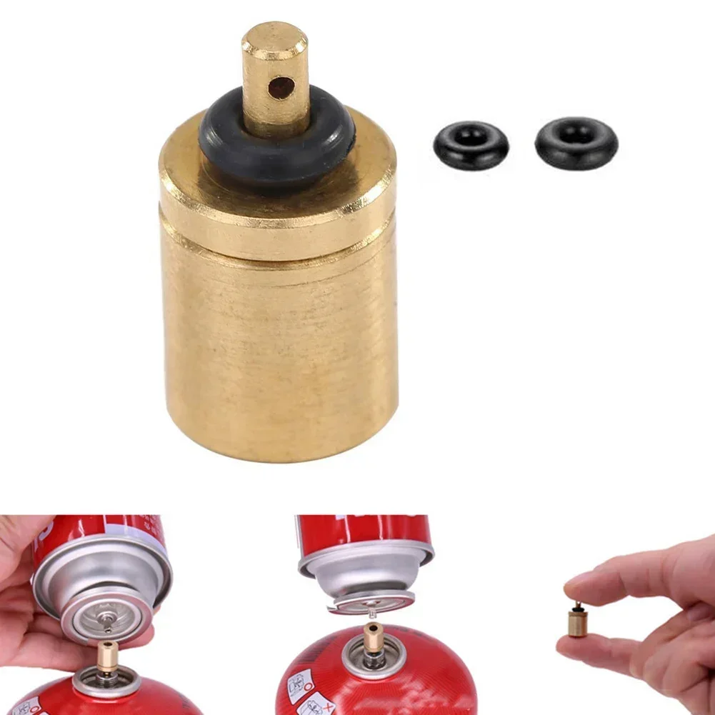 

Brandnew Gas Refill Adapter Gas Fill Attachment 16*9.9mm Brass Material Functional Tool High Quality Portable Yellow