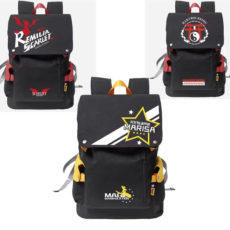 Anime Touhou Backpack Cosplay Student Hakurei Reimu  Kirisame Marisa Schoolbags travel bags Oxford bags