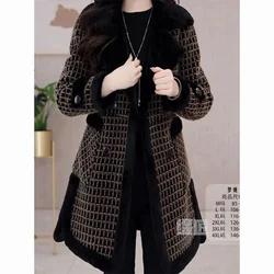 Woolen Coat Women Autumn And Winter 2024 New Pplush Thickened, Slimming And Meat Shielding High-end Fashionable Lamb Woolen Coat