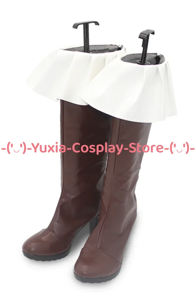 Yuxiacosplay! Buty Cosplay OP Jewelry Bonney, rekwizyt postaci z anime/gry, botki ze skóry PU, kostium na Halloween, karnawał, imprezę.