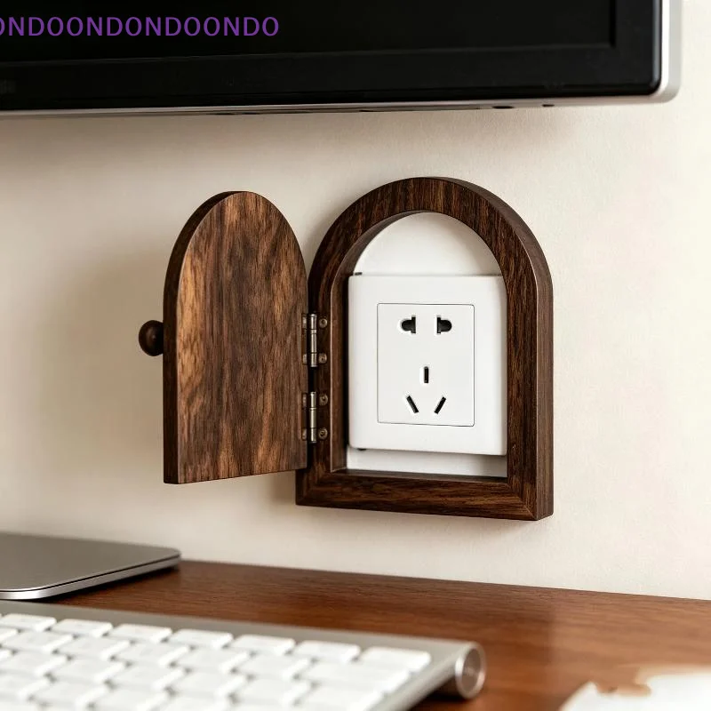Handcrafted Wooden Outlet Cover, Non-electric, Handmade Wooden Construction, Dust And Dust-proof, Covers And Decorates Outlets