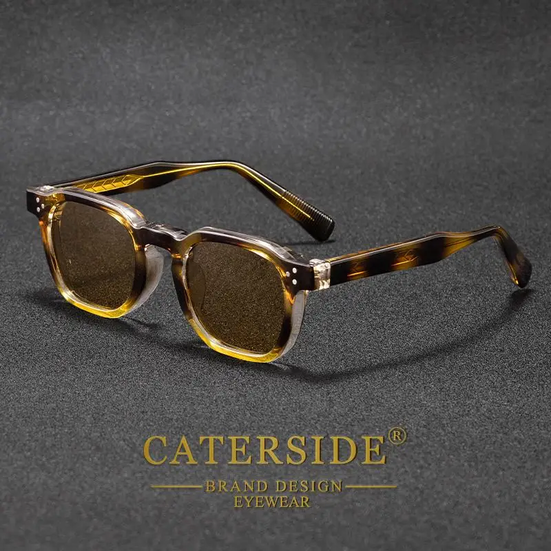 CATERSIDE Modische verschreibungspflichtige Herren-Sonnenbrille, quadratisches Design, individuelle Sonnenbrille, Damen-Reise-Party, optische Brillen – Detail 9