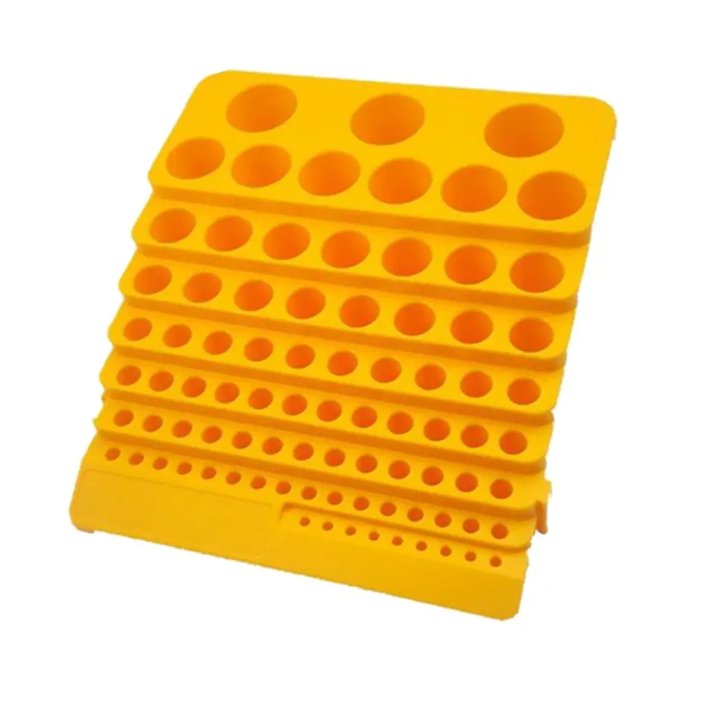 Drill Bits Organizer Storage Box Plastic Rotary Tool Holder 84 Hole