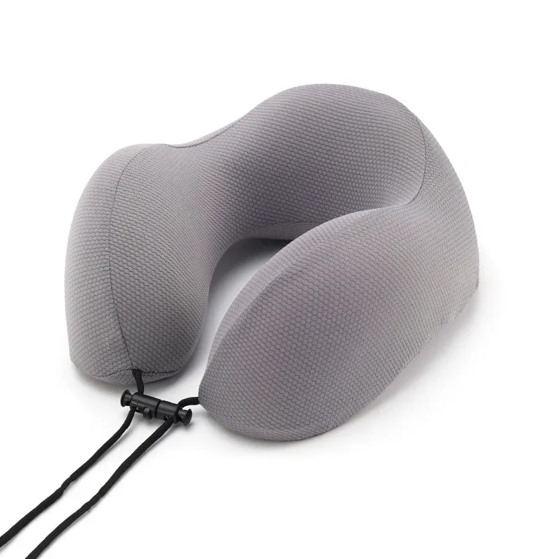 Nuovo cuscino da viaggio a forma di U con custodia in Memory Foam cuscino per il collo della scuola dell'ufficio cuscino di supporto cervicale in seta di ghiaccio