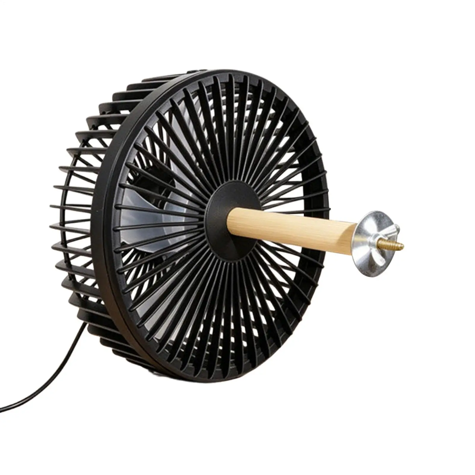 Bird Cage Cooling Fan 2-Speed USB Charging Quiet Cage Mount Bird Cage Crate Air Cooler Fan For Dog Duck Hamster Small Animal