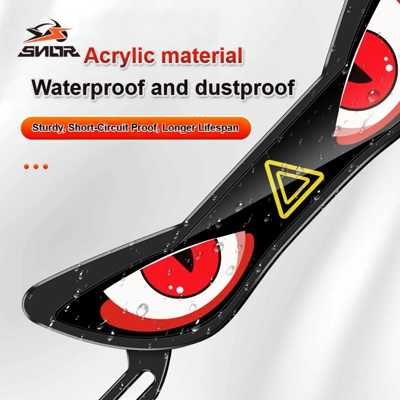 SNOR License Plate Devil Eye Ambient Light Modified Electric Decor Accessories Universal LED Lamp For Scooter E-bike Lighting