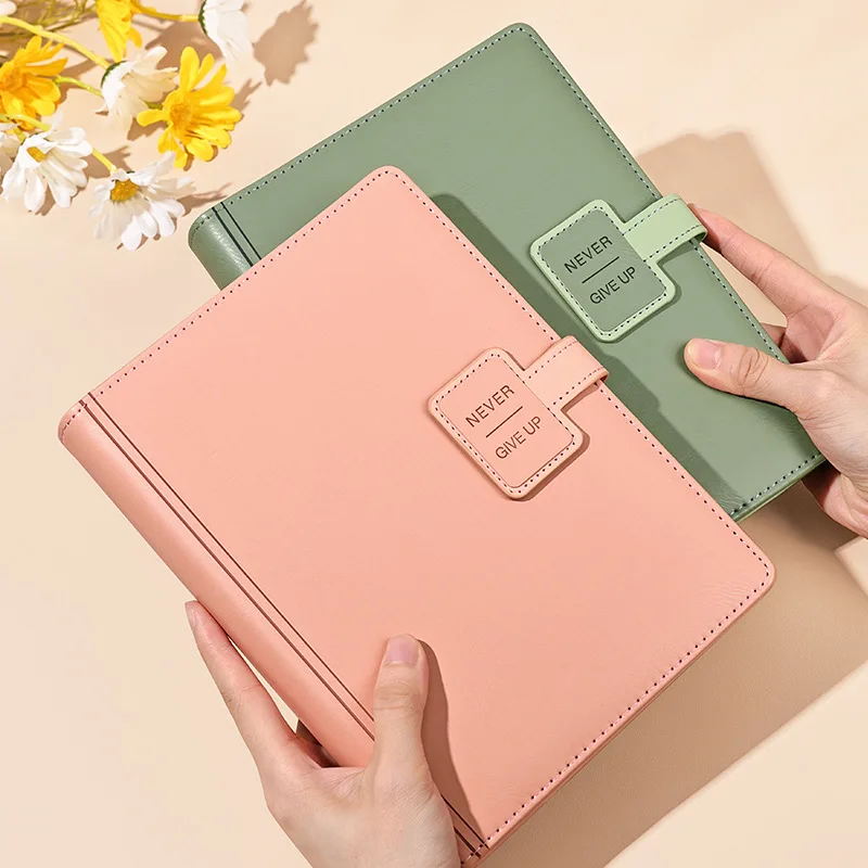 Diary A5 Notebook with 6 Rings Notepad and Journal Spiral Sketchbook Bullet Agenda Planner Stationery Organizer Card Note Book