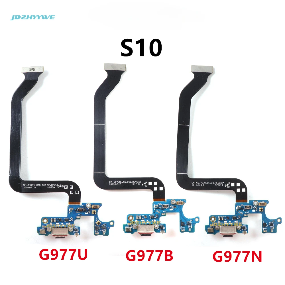 USB Charging Board Flex Cable For Samsung Galaxy S10 5G G977U G977B G977N Lite Dock Connector Charging Port Flex