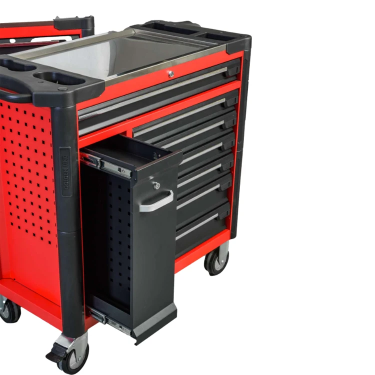 for·Professional Roller Cabinet with Stainless Steel Working Top and Pull Out Hanging Plate#