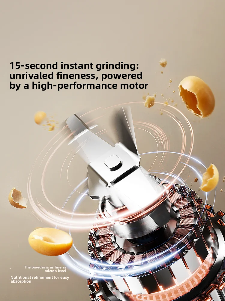 Wet Dry Electric Grinder Small Household Ultra‑Fine Pulverizer Multifunctional Grain Spice Chinese Medicine Grinding Machine