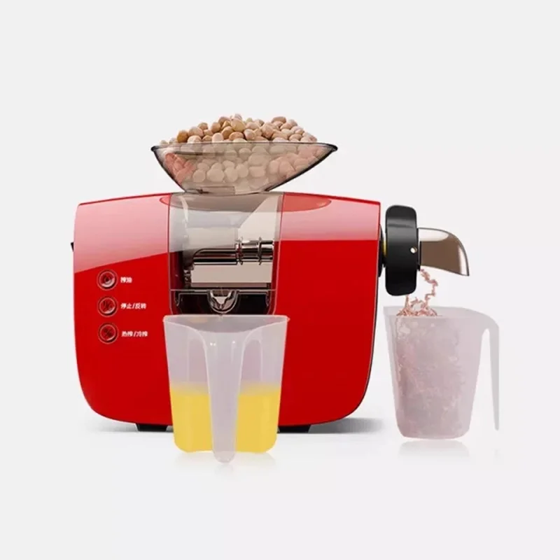 Presse à huile 180W, Double presse-agrumes froid et chaud pour cacahuètes domestiques, Extraction de graines de sésame et de tournesol, Intelligent, entièrement automatique