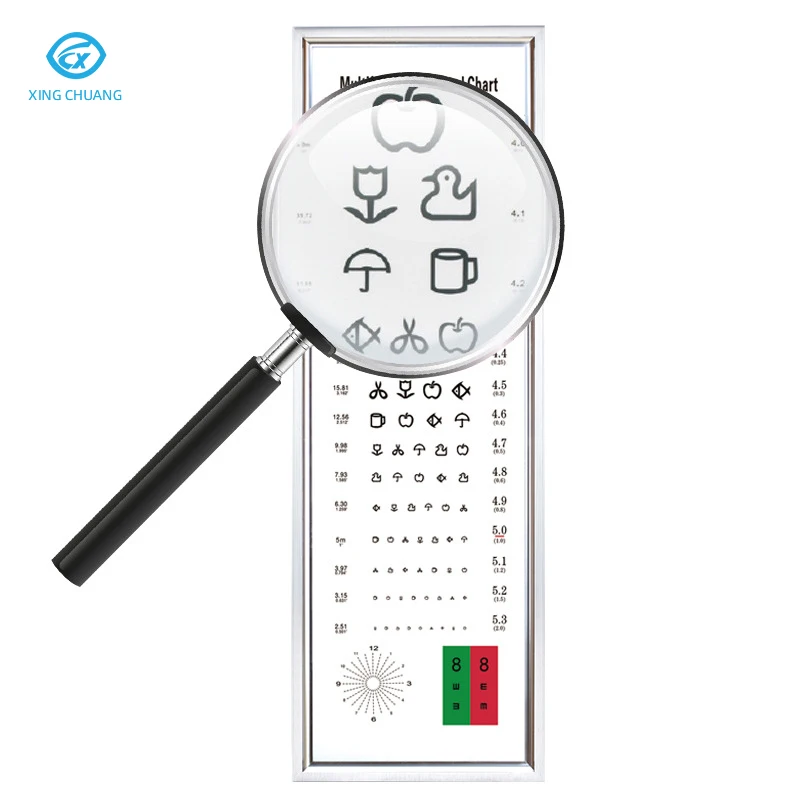 Wholesale LED vision chart optical equipment child eye testing chart light box