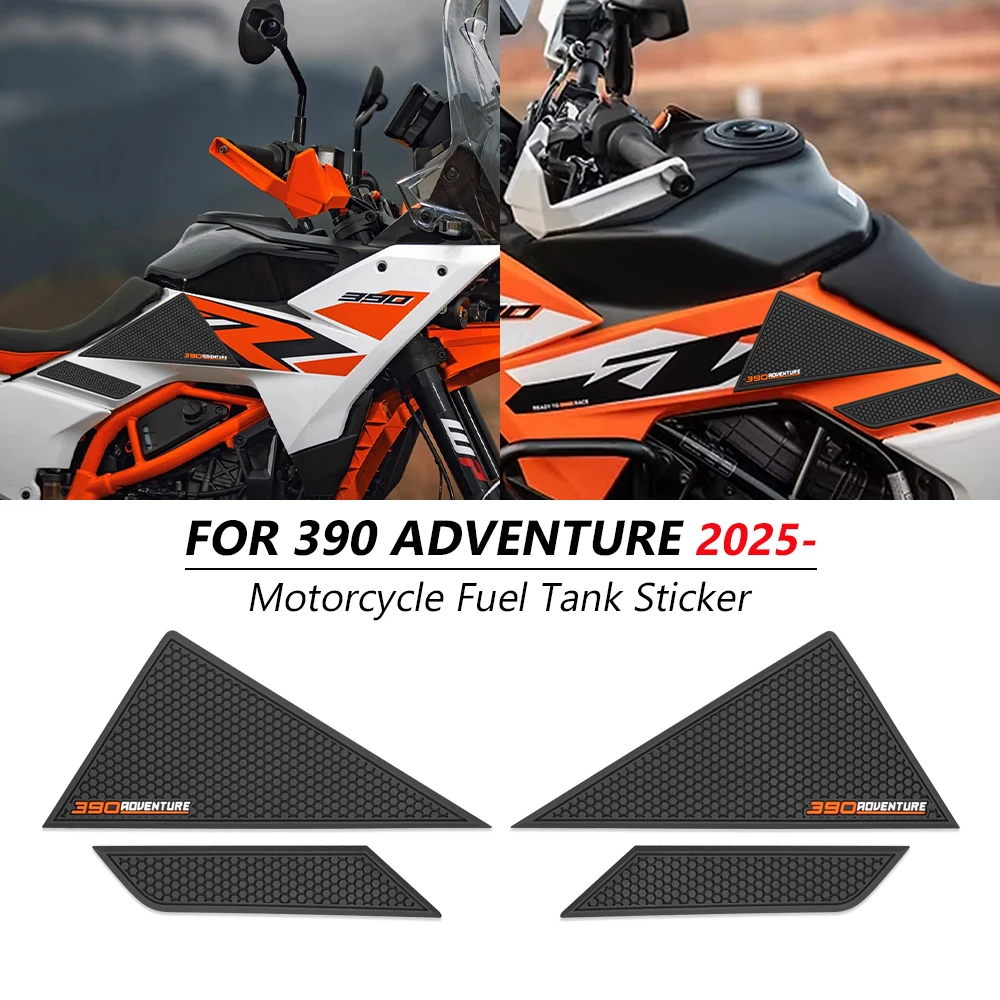 

Наклейка-противоскользитель для мотоцикла, накладка на бак, боковой протектор для коленей для 390 ADVENTURE R X 2025, 390 ADV X 2026, 2025 390ADV R