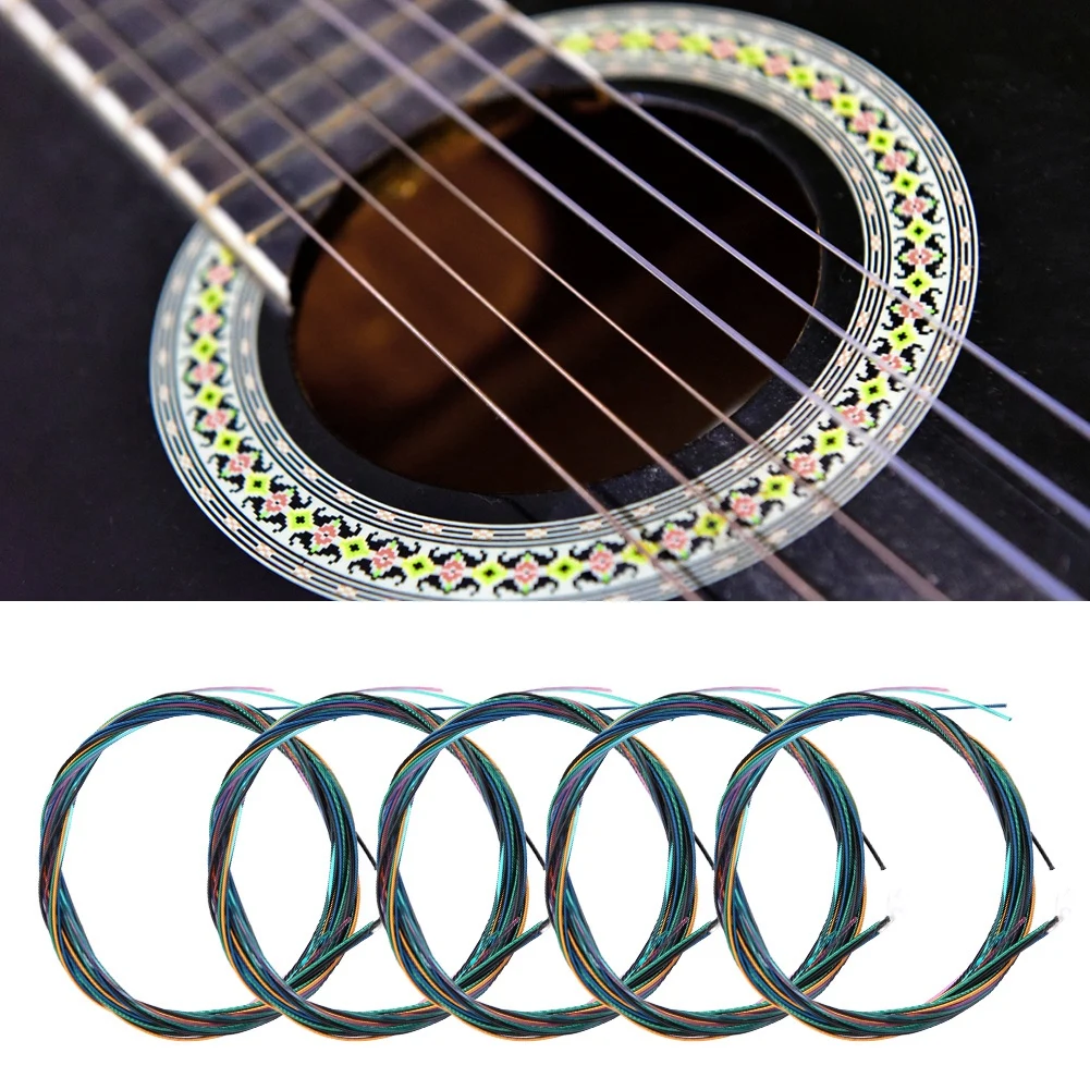 Environmental Guitar Strings Colored Nylon Copper Alloy Classic Folk Acoustic Guitar String