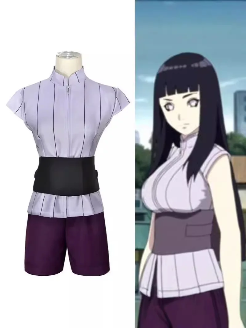 Anime Hyuga Hinata Women Outfits Halloween Carnival Party Suit Cosplay Costume Performance Ninja Cosplayer