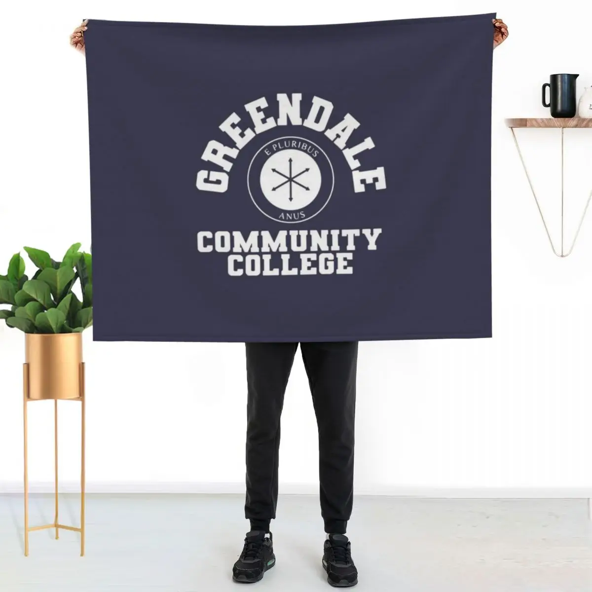 

greendale community collage Throw Blanket Soft Cozy Blanket for Pet Kids Adults