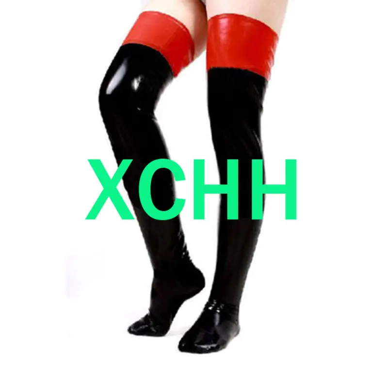Calcetines de látex 100% natural Medias de mujer sexy Ropa de club