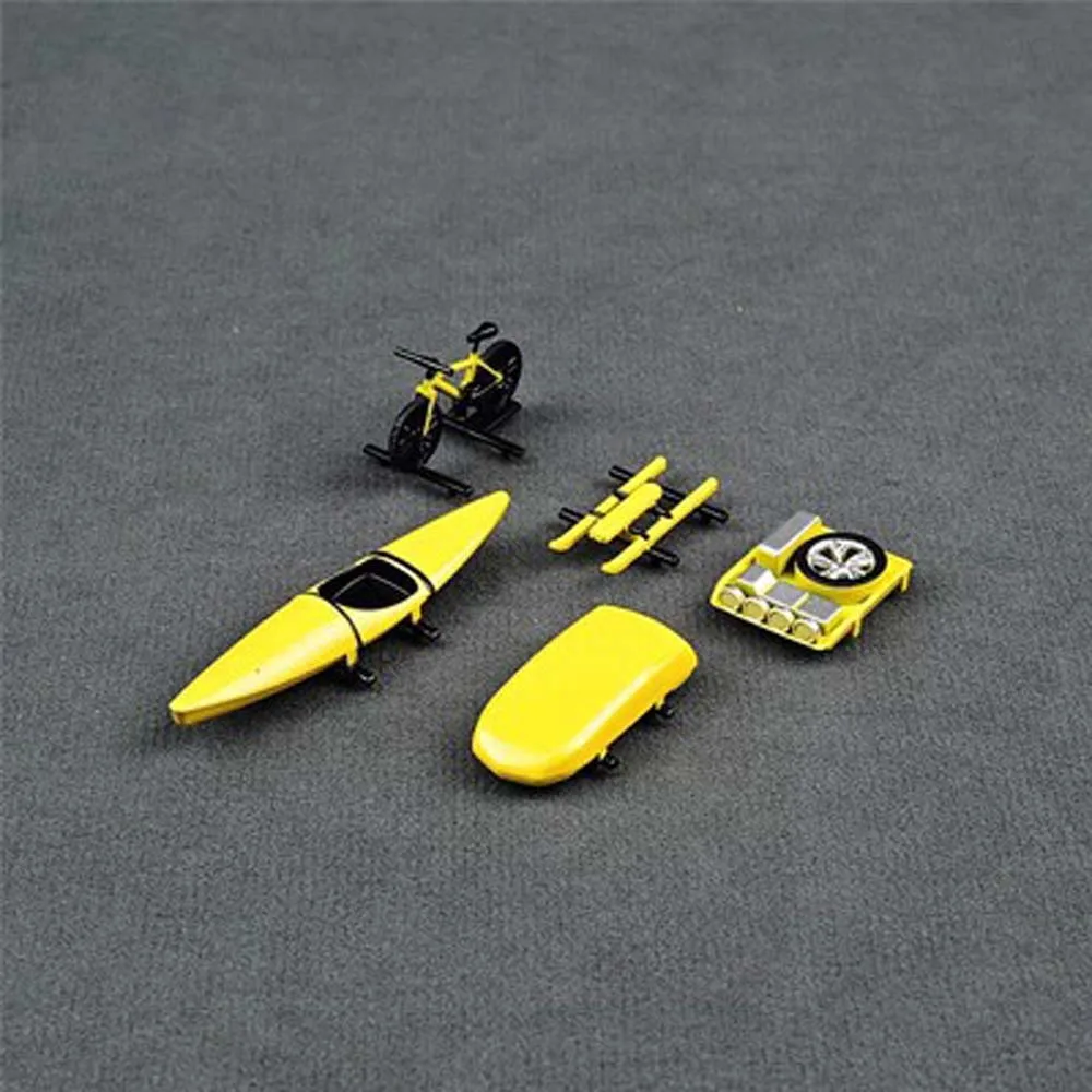 

Масштабная модель автомобиля 1:64, игрушки на крышу, дорожная внедорожная серия, демонстрационные игрушки, 1/64, аксессуары на крышу автомобиля, миниатюры, пластик