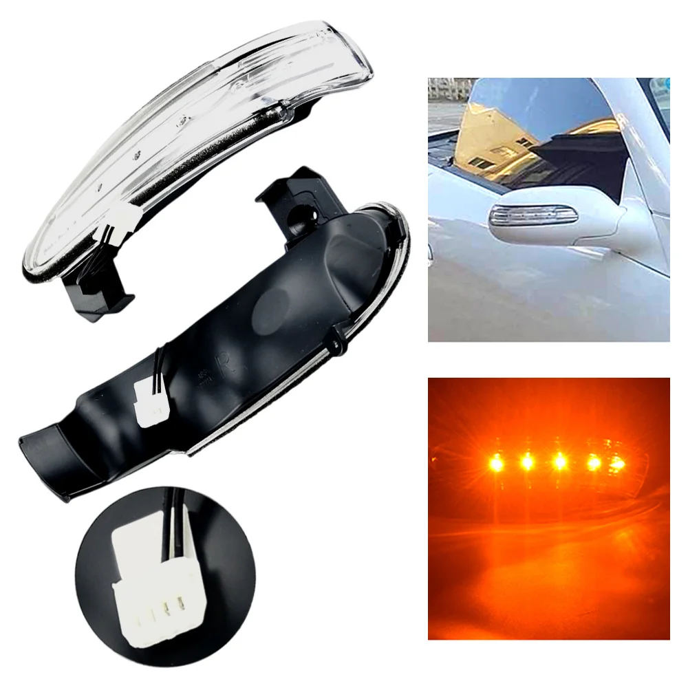 2pcs LED Light Turn Signal Lights For Mercedes Benz SLK-Class R171 W171 SL-Class R230 W230 2003-2008 A1718200421 A1718200321 - view 3