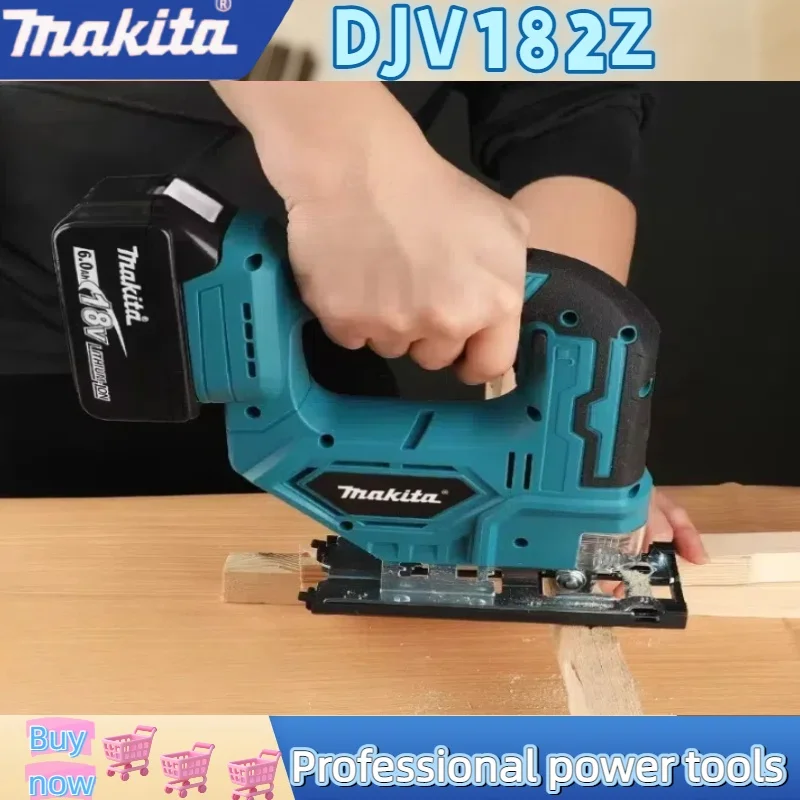 마키타 18V DJV182Z 브러시리스 340W 직소 전동 톱 무선 배럴 핸들 직소 배터리 미포함 DJV182