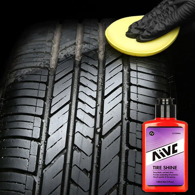 Car Tire Shine Black Gloss Long-Lasting Tire Brightener Auto Gloss Polish Protector Tire Coating