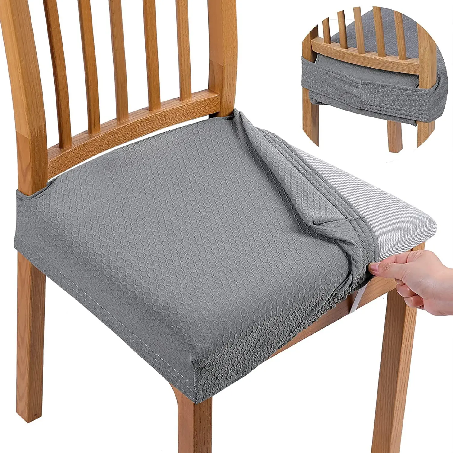 Minimalist Japanese Jacquard Chair Cushion Cover Household Protective Elastic Detachable Seat Cover Home Accessories