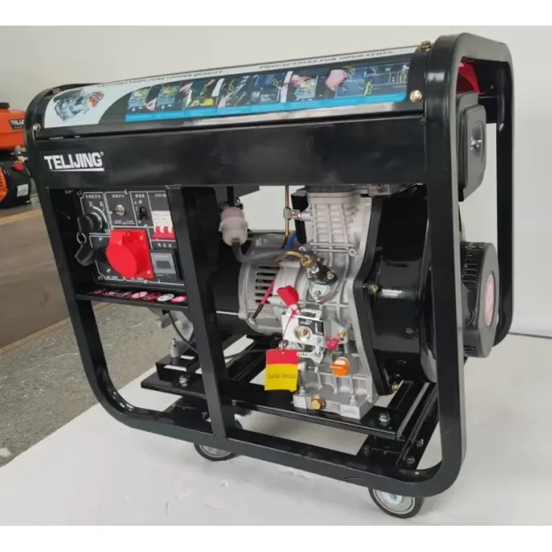 Automatic 300A 7kw Dual Function diesel Welder Generator Portable diesel Engine 14hp Welding Generator Set for Home Outdoor