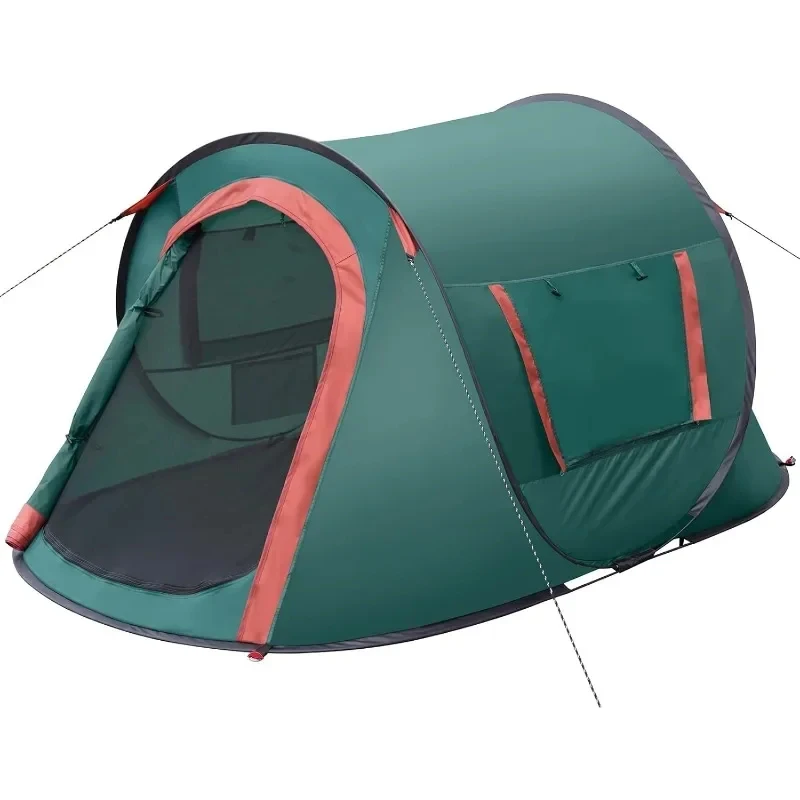 

Pop-up Tent 2 Person Camping Tent Instant Portable Beach Tent Easy Pop Up Shade Tents 2 Doors for Camping Hiking Traveling