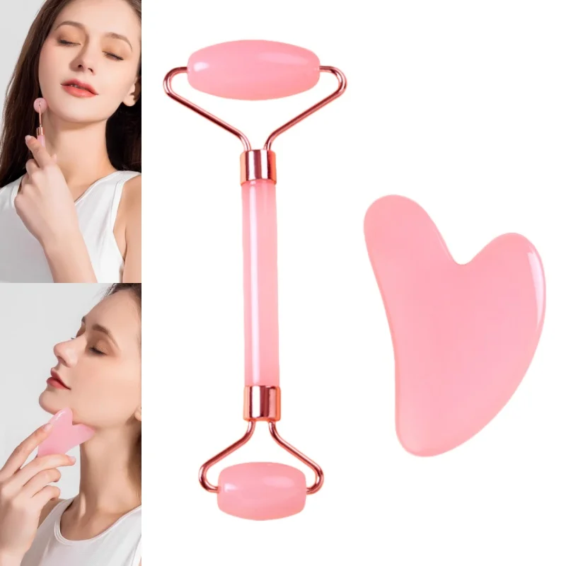 괄사 마사지 보드 얼굴 피부 리프팅 주름 방지 밀랍 돌 스크래핑 마사지기 목 주름 방지 마사지기 옥 롤러