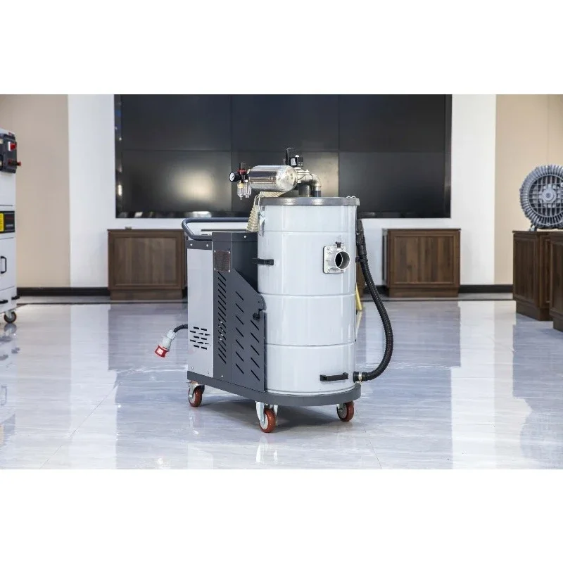 Industrial vacuum cleaner dust cleaning, high-power dust removal, movable workshop