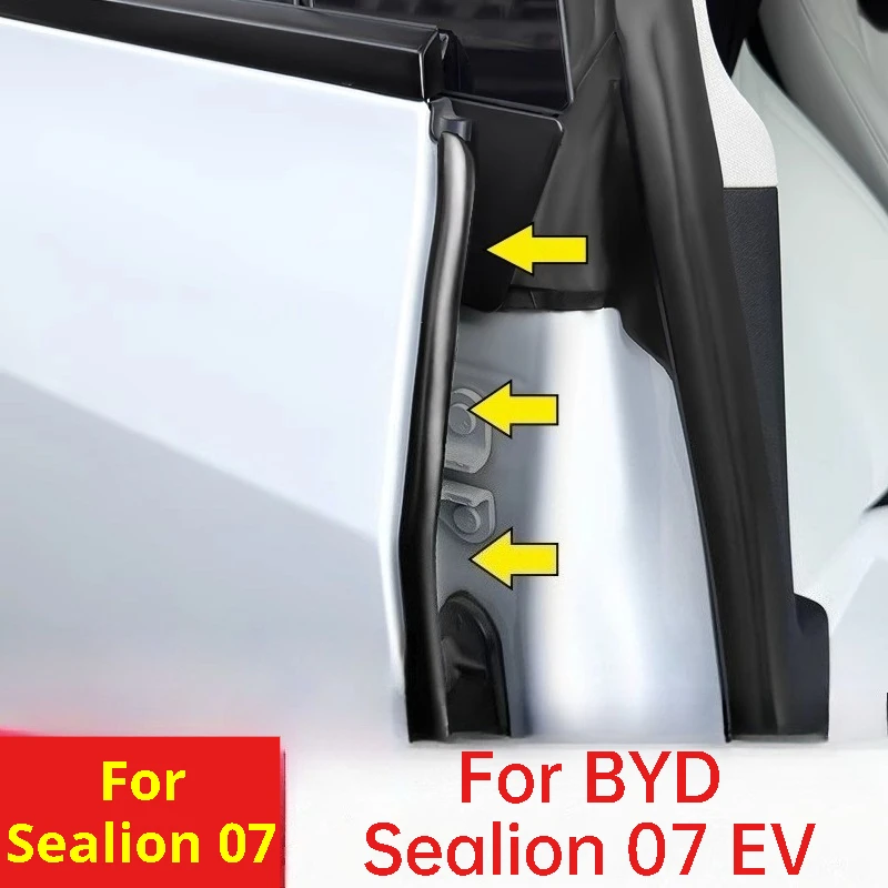 

Для BYD Sealion 07, EV, дверная стойка, уплотнительная лента C-стойки, резиновая звукоизоляционная лента, аксессуары для салона автомобиля