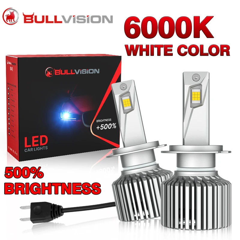 

Bullvision G2 H4 LED Headlight H7 H11 H8 9005 HB3 9006 HB4 9012 HIR2 Super Bright 8045 CSP Canbus 30000LM Car Lamp Fog Lamp 2PCS
