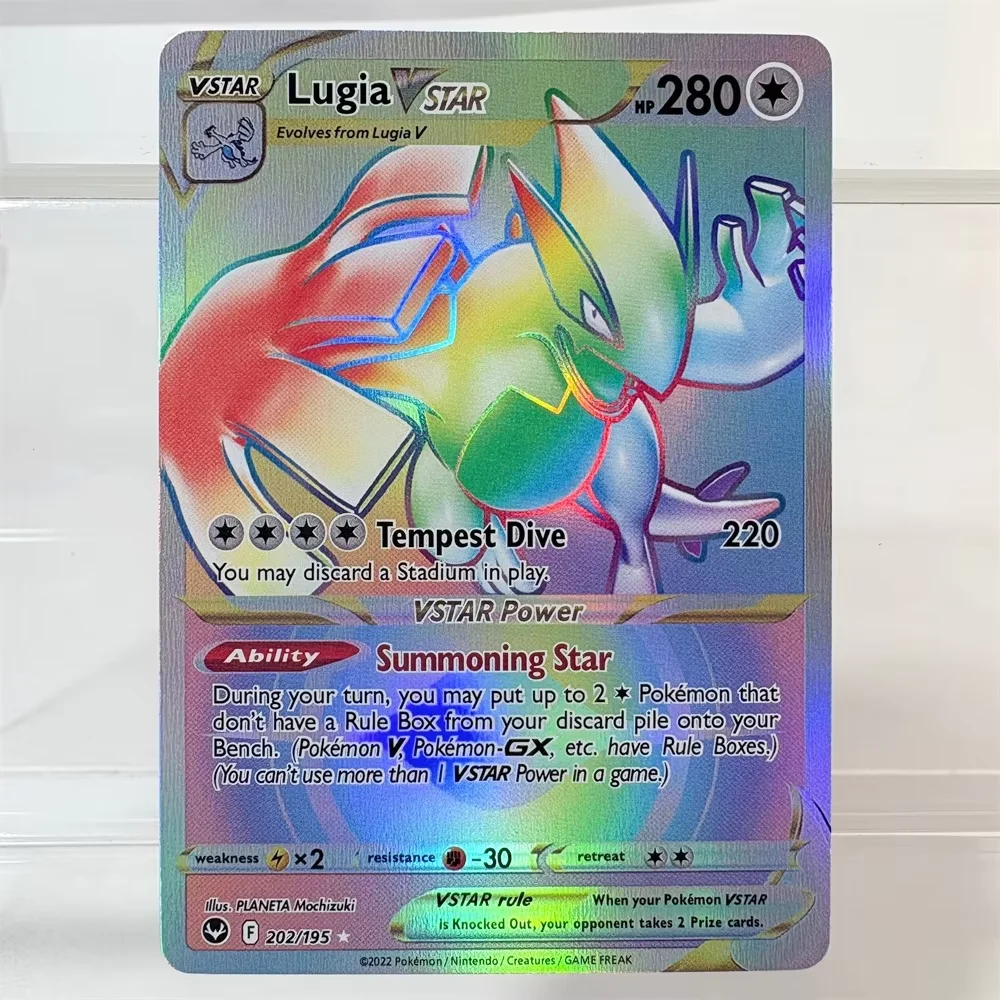 PKM PTCG Hochwertige Umbreon Vmax Glaceon Vstar Rayquaza Vmax Lono Proxy Folienkarten Spielesammlung Anime-Karten