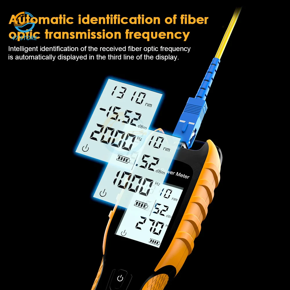 New Optical Power Meter Optical Fiber Tester Charging 5G Special Optical Power Meter  70~+6 Built-in Battery Optical Power Meter