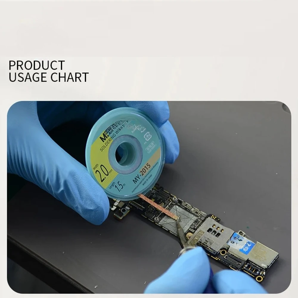 MaAnt High Quality Desoldering Wick with Braided Copper Wire 1015 1515 2015 2515 3015 3515 for Phone PCB BGA Soldering Braid 1.5