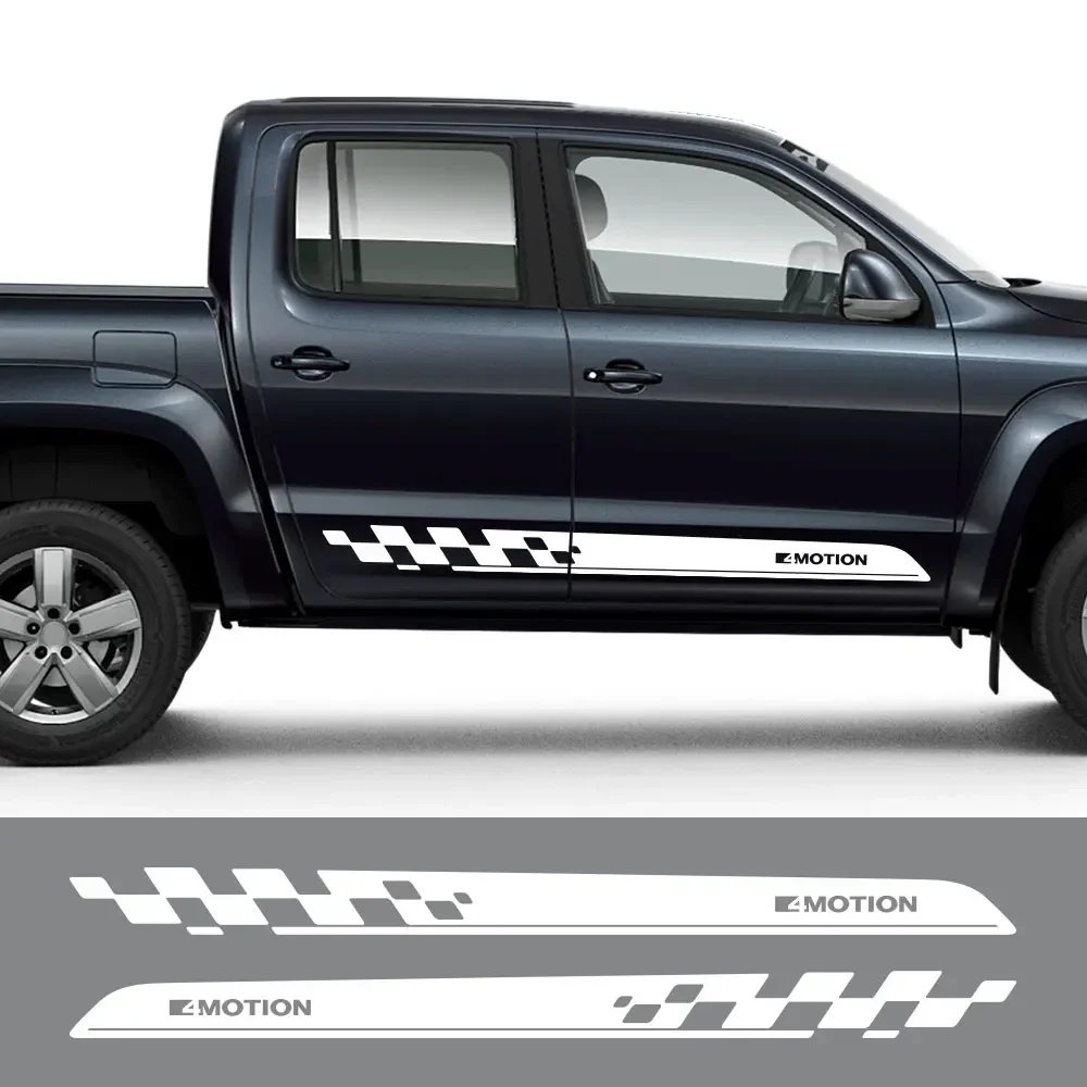 

Боковые наклейки на дверь автомобиля для VW Volkswagen Amarok V6 UTE Tdi 4Motion Pickup Racing Sport Decor, наклейка, аксессуары для автотюнинга