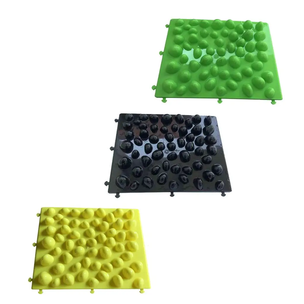 37x30cm/14x1 Reflexology Large Pebbles Foot Massage Pad Toe Pressure Plate Pebbles Shiatsu Blanket Yoga Mat