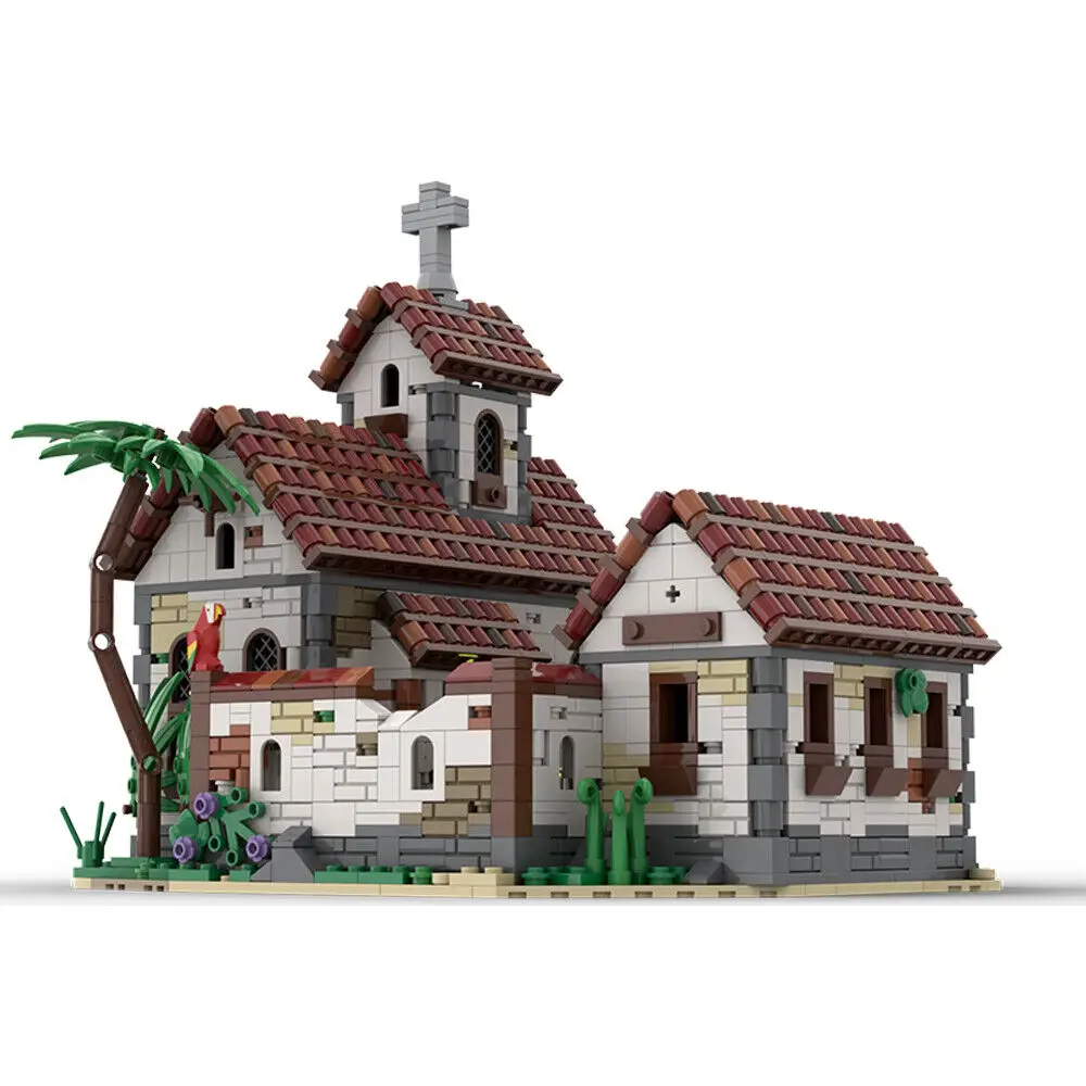 

Modular Church #3 with Interior for Pirates Series 2050 Pieces MOC Build