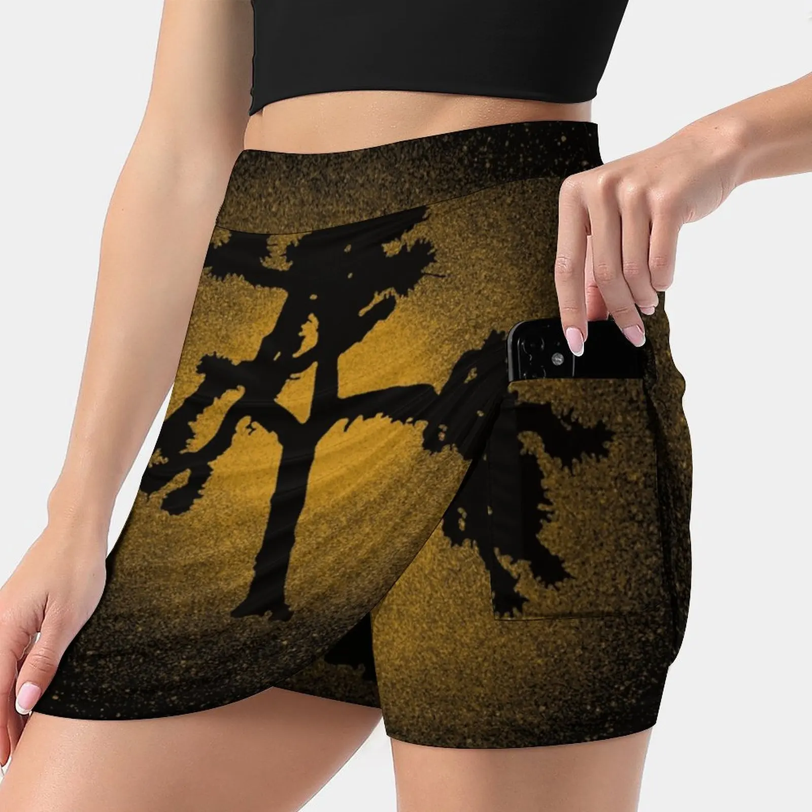 Joshua Tree Gold 30Th Skirts Woman Fashion 2022 Pant Skirt Mini Skirts Office Short Skirt Joshua Tree Album Anniversary Music