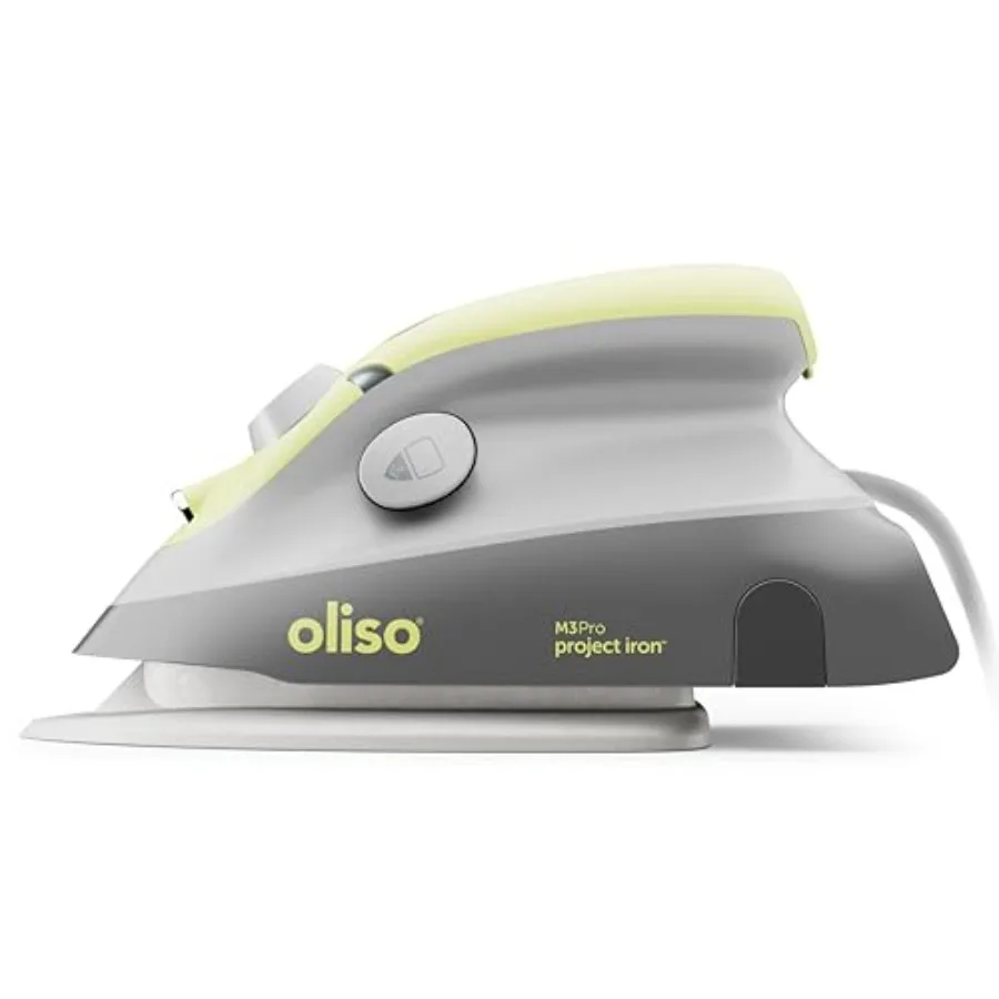 

M3Pro Project Steam Iron with Solemate 1000W Ceramic Soleplate Iron and LED Light for Sewing Quilting Crafting and Travel