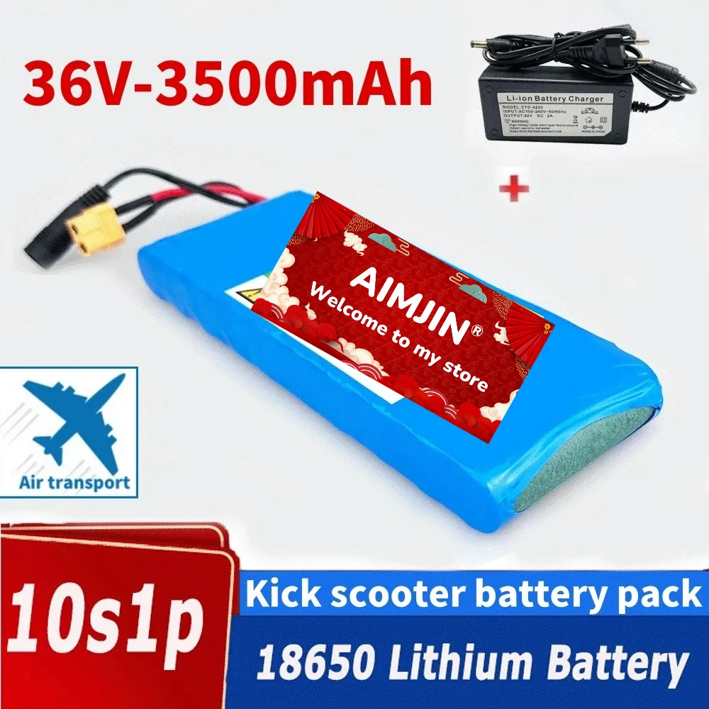 

100% genuine 36V 3500mAh 36V electric scooter battery lithium electric scooter 500W 10S1P battery