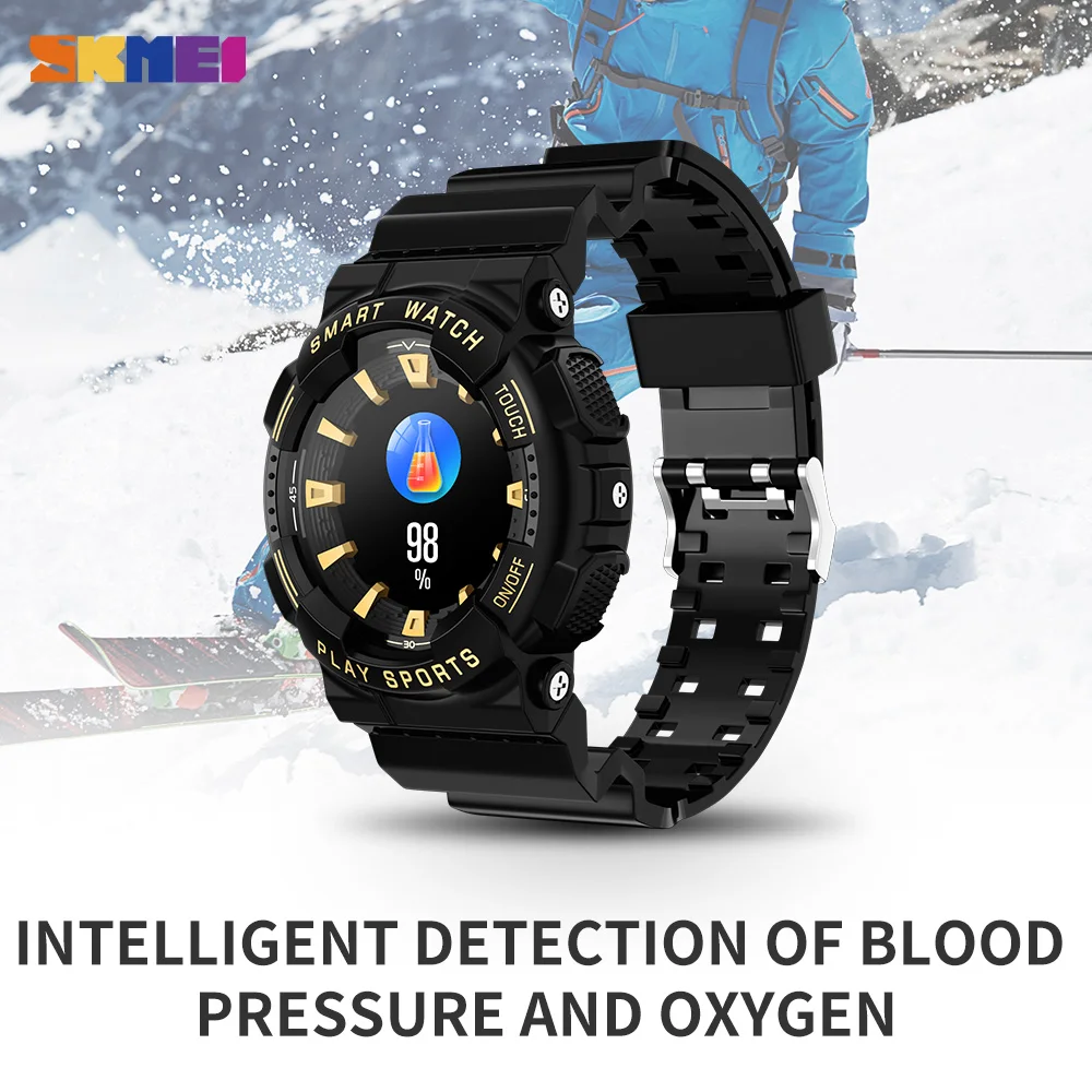 

SKMEI мониторинг сердечного ритма спортивные умные часы для мужчин женщин сидячие напоминания умные часы водонепроницаемые наручные часы с секундомером