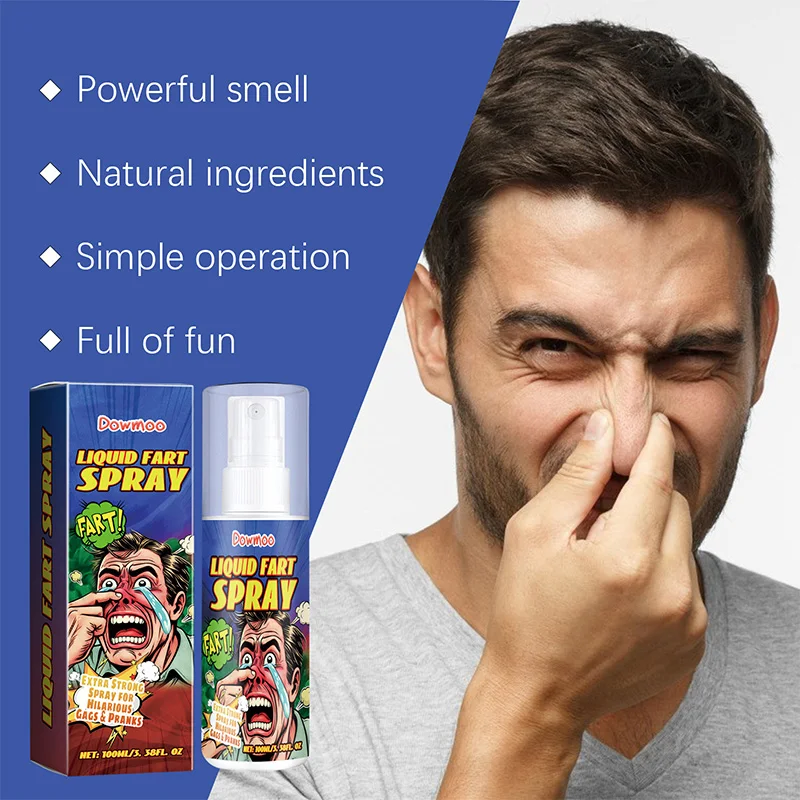 100ml Fart Gag Spray Prank Joke Plastic Terrible Smell Spray Party Supplies Spoof Odor Spray For Adults Kids Halloween Funny Toy