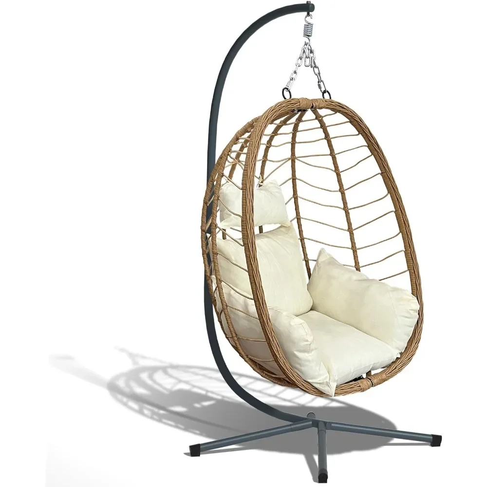 

Hanging Egg Chair With Stand Garden Hammock Pergolas for Outdoor Garden Trade Shows 350LBS Capacity Freight Free Porch Swing Set