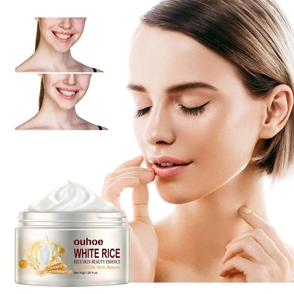 Riz blanc anti-âge, nourrissant, hydratant, raffermissant, blanchissant, élimine les pores, crème Cr C0q5, 30g