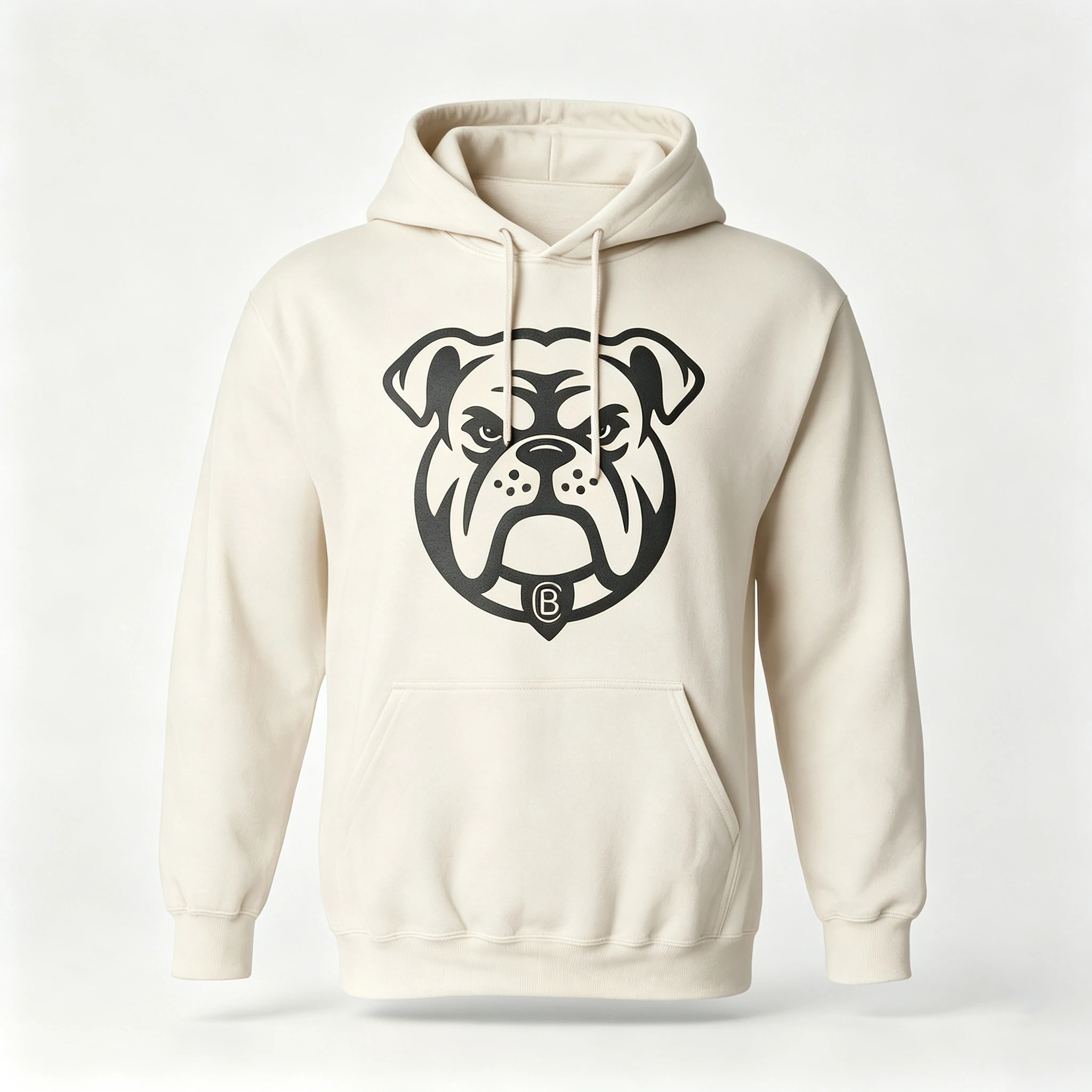 Puff print hoodie, Bulldogs adult hoodie, 100% cotton fleece, high-quality warm winter hoodie.