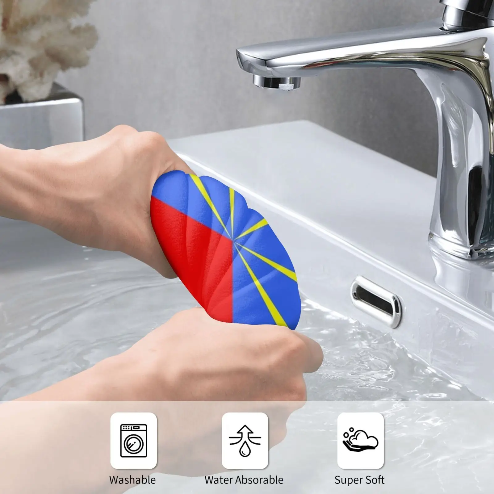 An Island Bath Towel Beach Cushion Landscapes To Discover So Dont Hesitate Go To Reunion Island 974 The Flag Of