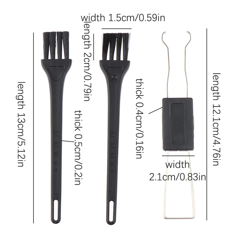 △ 3Pcs/Set Keyboard Puller Switch Puller Kit For Mechanical Keycap Replacement Removal Tool Keyboard Cleaning Brush