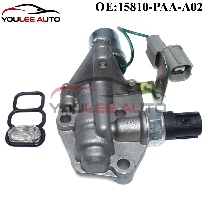 New 15810-PAA-A02 15810-PAA-A01 VTEC Solenoid Spool Valve For 98-02 Acura CL Honda Accord Odyssey 4 Cyl 2.3L Auto Parts