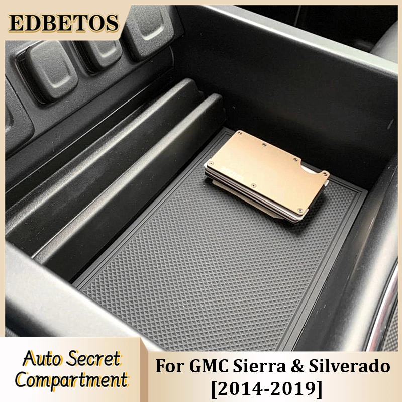 

Center Console Secret Compartment Cover For 2014-2018 GMC Sierra 1500/Chevy Silverado 1500, 15-19 Sierra/Silverado 2500/3500 HD